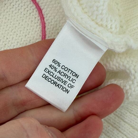 NWT XOKR Kerri Rosenthal Knit Love Heart Cream Multi Color Cardigan Size MEDIUM - Picture 10 of 10